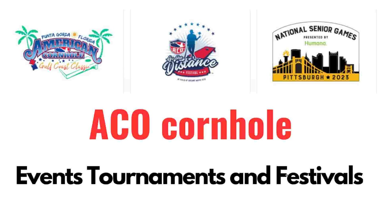 ACO cornhole events tournaments and festivals