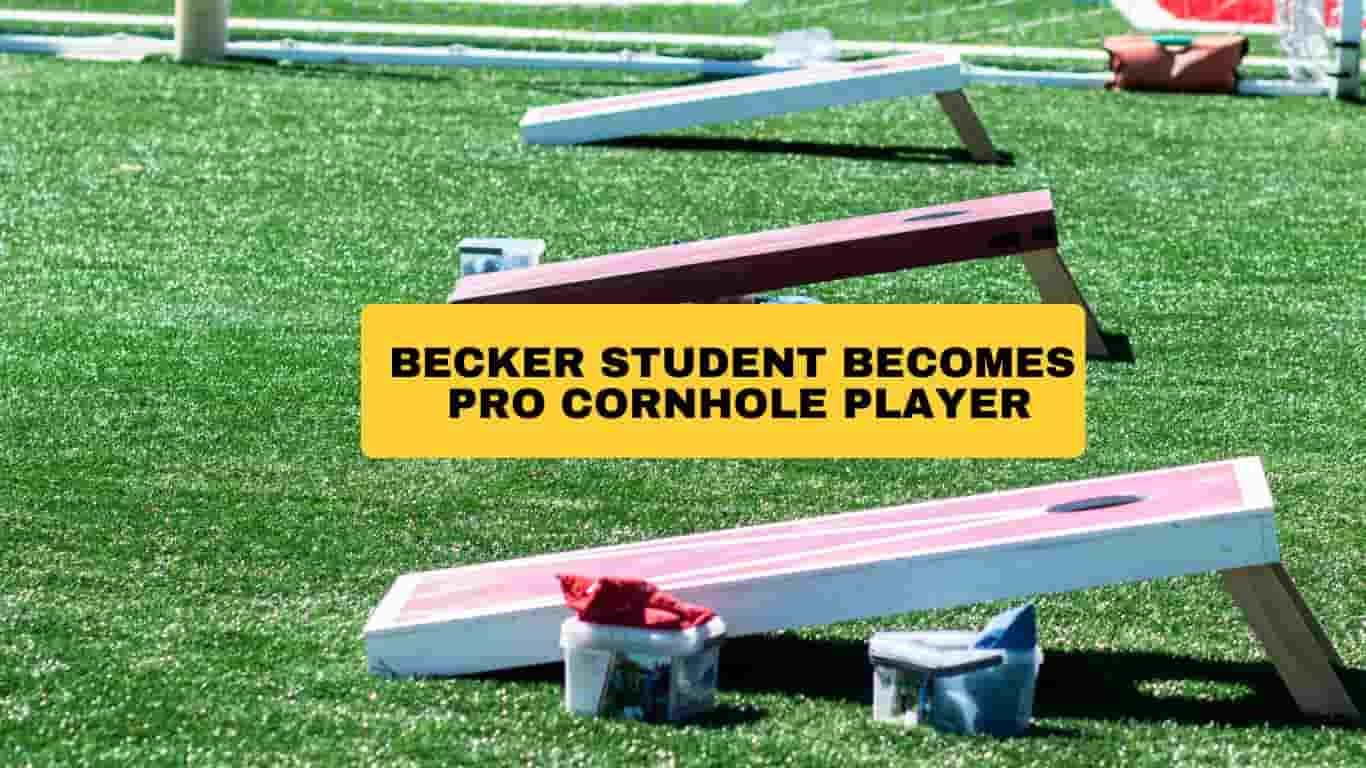 Read more about the article Becker Student Becomes Pro Cornhole Player