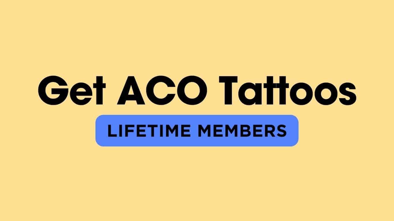 Get ACO Tattoos Cornhole Lifetime Members