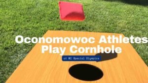 Read more about the article Oconomowoc Athletes Play Cornhole at WI Special Olympics