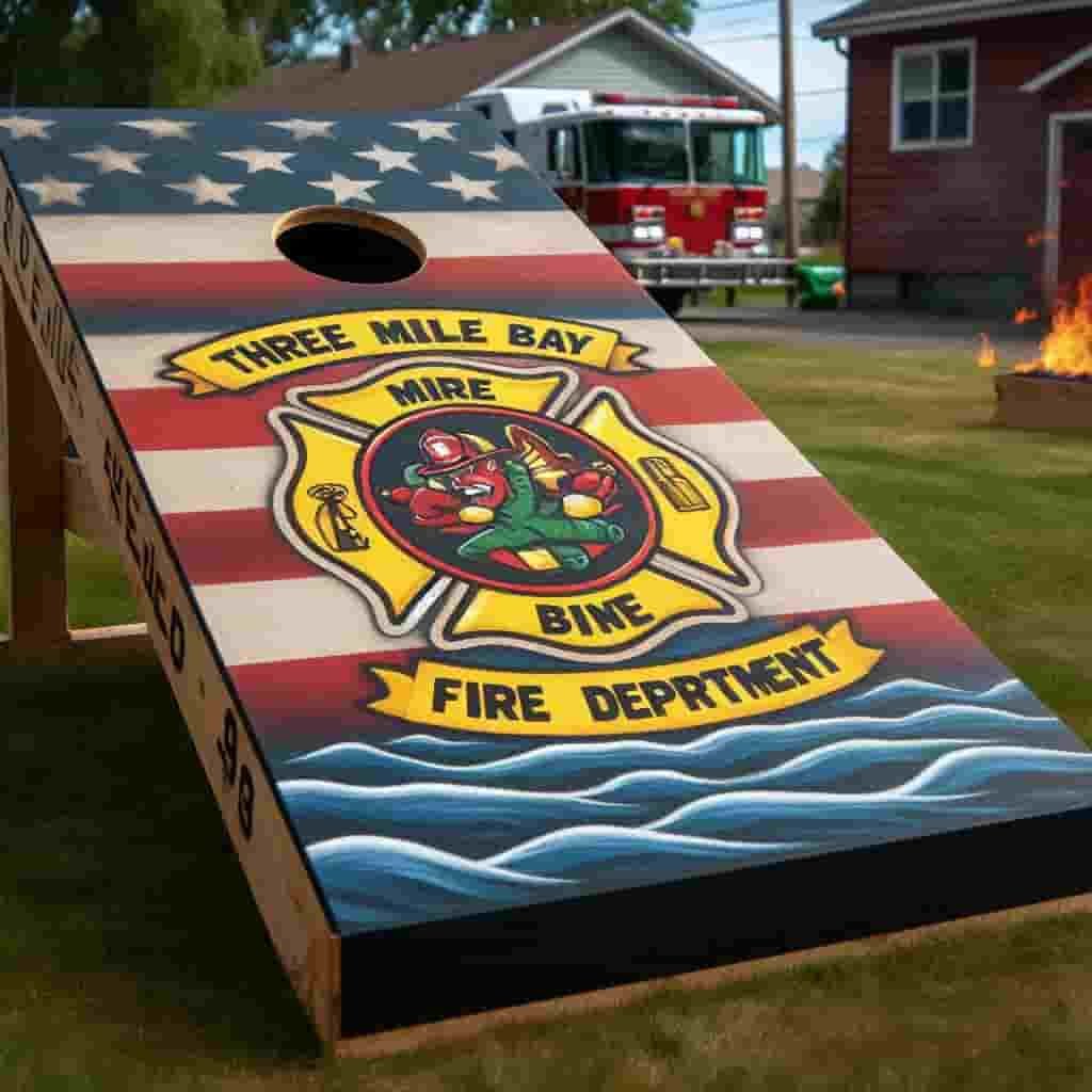 Read more about the article Three Mile Bay Fire Department Cornhole Game