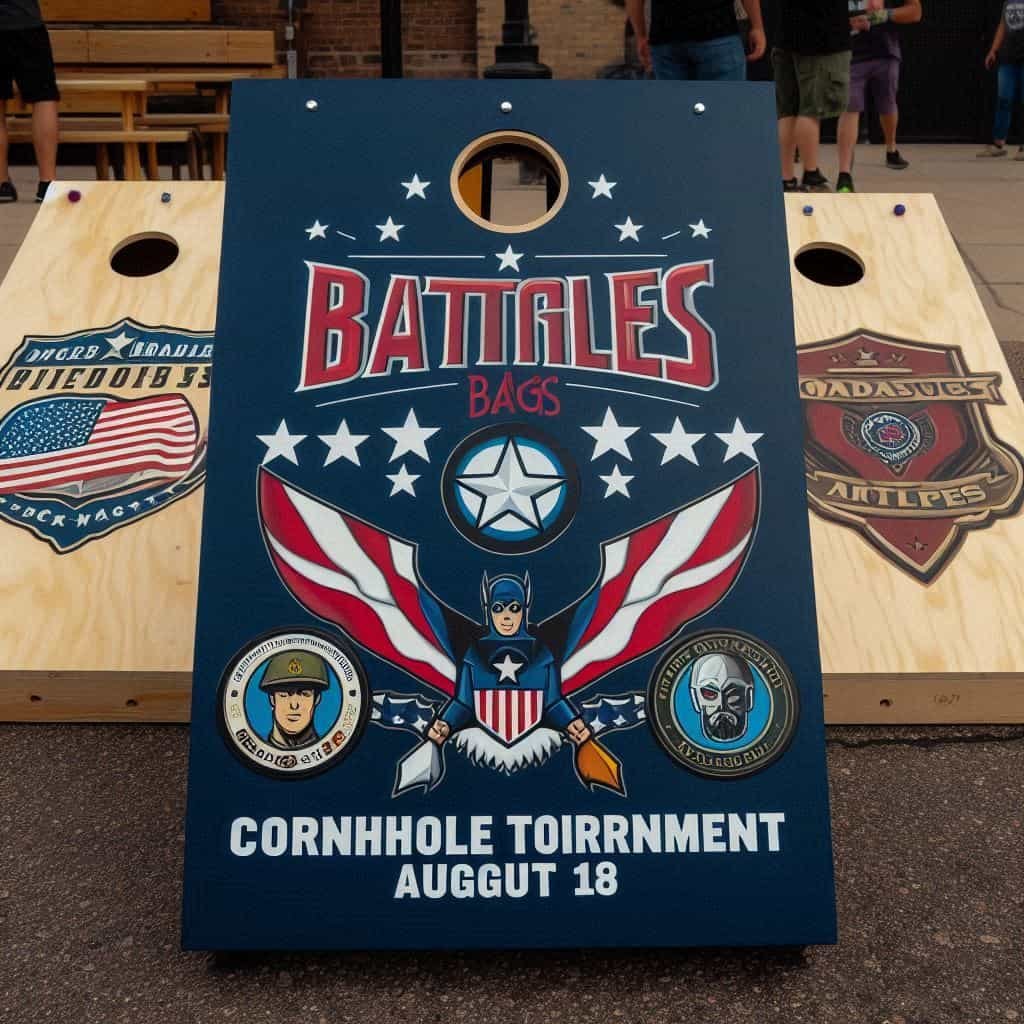 Badges, Battles & Bags Cornhole Tournament August 18