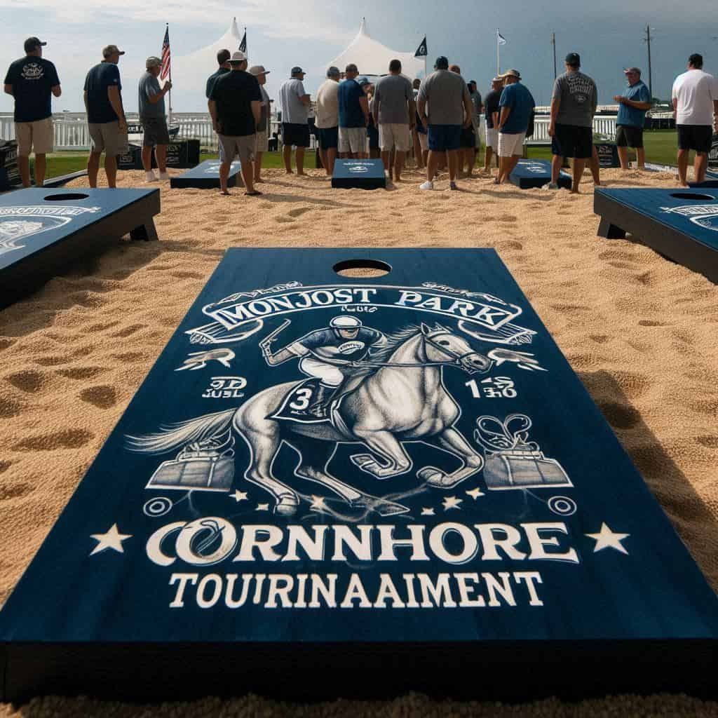 Monmouth Park Holds First Cornhole Tournament