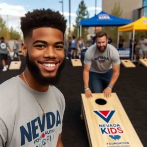 Read more about the article Nevada Kids Foundation Cornhole Game Event