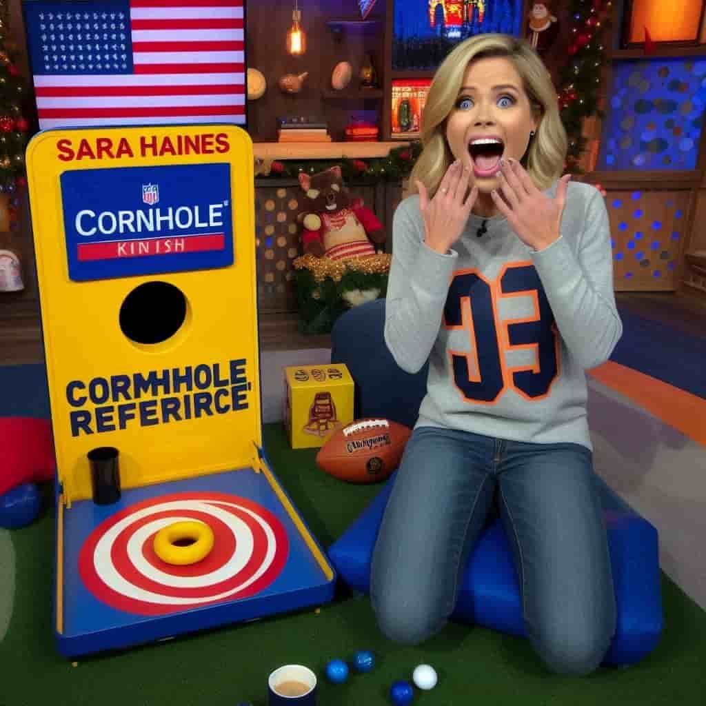 Sara Haines Surprises Whoopi Goldberg Cornhole Reference